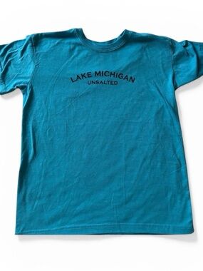 🎆🎇3for$9 Lake Michigan Unsalted Kids blue T-Shirt